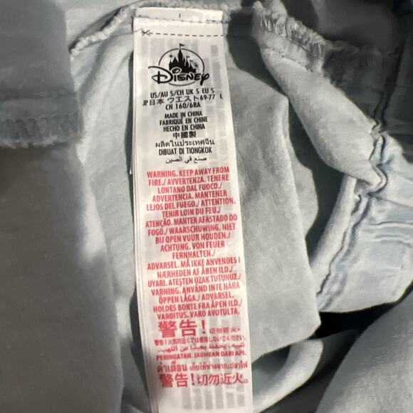 NWT Disney Parks Cinderella Denim Chambray Patch Skirt Gus Gus Jack Size Small - Picture 6 of 11